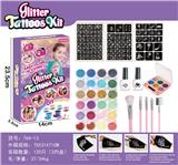 OBL10070702 - 彩色舞台闪粉眼影化妆纹身套装