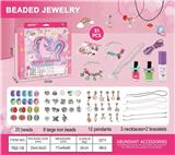 OBL10070718 - 小马主题潘拉拉DIY铁件串珠+个性项链+高光闪亮身体粉