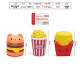 OBL10072577 - 搪胶卡通食物三只装