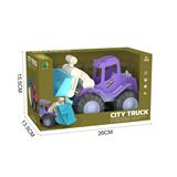 OBL10075844 - 环保麦秆色滑行工程车(推土车)