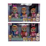 OBL10079556 - 5寸.52款混装实身会流眼泪哭泣娃娃带七彩灯光带四声IC（3只装）