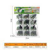 OBL10081729 - 12只军事回力车（一PVC袋）