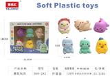 OBL10091004 - 搪胶玩具6PCS