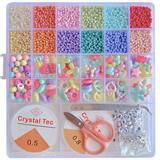 OBL10099371 - 米珠+彩珠+镊子剪刀线(26格)