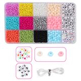 OBL10099382 - 米珠+字母珠+线(15格)