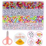 OBL10099391 - 字母珠+数字珠+龙虾扣圈剪刀线（24格）