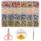 OBL10099392 - 字母珠+龙虾扣圈剪刀线镊子（24格）