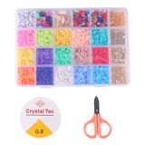 OBL10099394 - 软陶+吊坠+彩珠+剪刀线（24格）