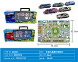 OBL10100118 - 滑行货柜载6只滑行跑车+1张城市场景地图