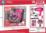 OBL10100934 - DIY过家家饰品仿真沙龙美发工具电动吹风机套装