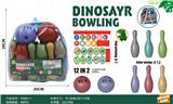 OBL10101034 - 中号 彩色保龄球6色 （12粒瓶 2粒球 DIY贴纸一张 ）