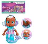 OBL10101640 - 1比1 12寸搪胶头搪胶手棉绒身体带真实流眼泪。金属睡衣美人鱼哭泣娃娃带流眼泪功能，带奶嘴