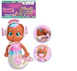 OBL10101641 - 1比1 12寸搪胶头搪胶手棉绒身体带真实流眼泪。金属睡衣美人鱼哭泣娃娃带流眼泪功能，带奶嘴