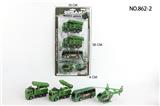 OBL10102270 - 回力军事车4只装