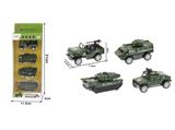 OBL10102318 - 1:60回力军事车模型(4只装)