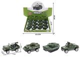 OBL10102319 - 1:60回力军事车模型(12只装)