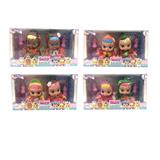 OBL10102806 - 10寸开窗盒搪胶会流眼泪水果哭泣娃娃2只装带音乐4声音乐