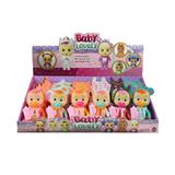 OBL10104400 - 5寸实身哭泣娃娃带流眼泪功能带奶瓶，奶嘴，领巾。6款24PC混装