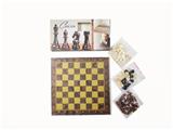 OBL10105892 - 木制国际象棋+西洋棋+双陆棋