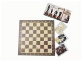 OBL10105901 - 木制国际象棋+西洋棋+双陆棋