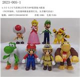 OBL10106121 - 4.5寸-5.5寸马里奥公仔单只OPP胶袋装/8款混（PVC环保料、马里奥和路易基带灯光、头手脚可活动）