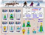 OBL10106192 - 3.5寸冰雪公主（6款）单只公仔卡装 (6款混)PVC环保料