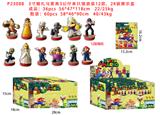 OBL10106275 - 3寸婚礼马里奥3公仔+底座  单只锡袋装 24袋展示盒