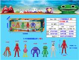OBL10106780 - 3-4寸班班花园公仔（6款）6只公仔盒装（PCV环保料）