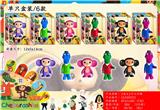 OBL10106803 - 2.8-4.2寸大耳猴 单只盒装/6款