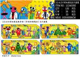 OBL10106825 - 3.5-4.5寸彩虹朋友配字母带钥匙扣 6只盒装/4款