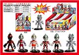 OBL10106887 - 4.25寸（11CM）超人手办公仔单只+底座 锡袋装 15只锡袋展示盒 6款公仔随机 蛋糕摆件，汽车摆件