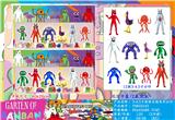OBL10107075 - 3-4.5寸班班乐园2代 6只卡装/2款