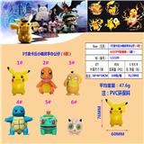OBL10107226 - 3寸皮卡丘小精灵手办公仔（6款）6只OPP胶袋装   (1款)PVC环保料