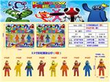 OBL10107257 - 3.5寸彩虹朋友公仔（8款）4只公仔卡装(2款混)  PVC环保料