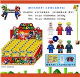 OBL10107308 - 4.5寸玛丽奥（带灯）24只锡袋展示盒+卡片