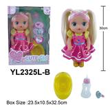 OBL10108354 - 30CM大眼娃娃喝水小便功能带配件