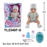 OBL10108474 - 40CM IC娃娃带喝水小便和IC磁控功能