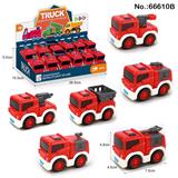 OBL10111820 - 卡通回力消防车（12PCS）