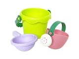 OBL10112334 - 软胶沙滩小桶洒水壶勺子3件套