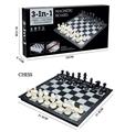 OBL10112425 - 3合1国际象棋/国际跳棋/双陆棋磁性折叠棋盘