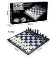 OBL10112435 - 3合1国际象棋/国际跳棋/双陆棋磁性折叠棋盘