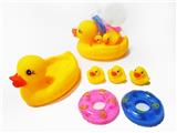 OBL10112457 - 特大号搪塑子母鸭+2个游泳圈