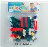 OBL10113716 - 启蒙益智玩具儿童玩具PVC卡头袋装积木玩具(62PCS)