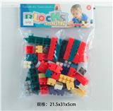 OBL10113722 - 启蒙益智玩具儿童玩具PVC卡头袋装积木玩具(54PCS)