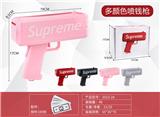 OBL10114528 - 新款粉色supreme喷钱枪+100张纸币