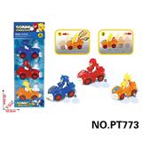 OBL10115141 - 索尼克3只装回力车