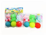 OBL10115183 - 六只装搪塑动物球(环保材料)