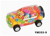 OBL10115442 - 罐装积木悍马车(黑车轮)76PCS