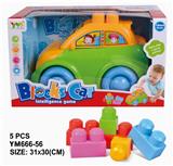 OBL10115521 - 盒装卡通积木车5PCS