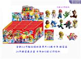 OBL10116505 - PVC软胶环保料全新3.8寸超级玛丽奥单只+3张卡片 锡袋装 24只锡袋展示盒 卡片和10款公仔随机